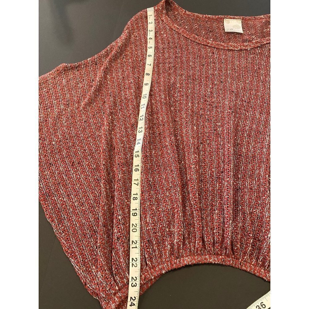 Jella Couture kaftan knitted top, wine, size 8/10 medium - Picture 7 of 10